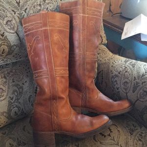 Vintage leather boots